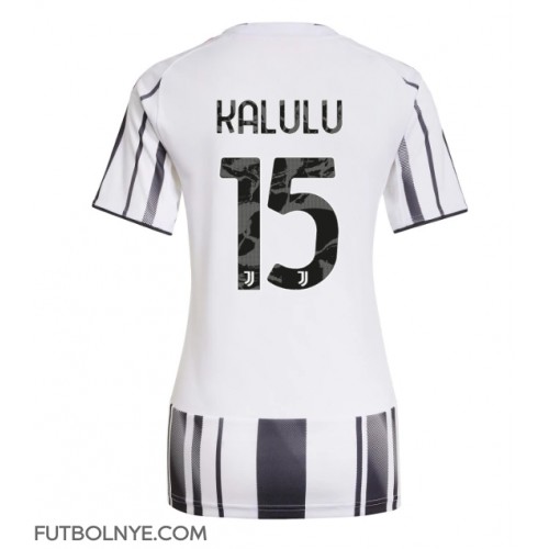 Camiseta Juventus Pierre Kalulu #15 Primera Equipación para mujer 2025-26 manga corta